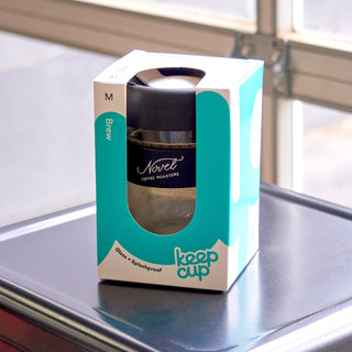 Novel X KeepCup 12 oz Glass Mug